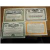 Image 1 : 4 STOCK CERTIFICATES SEE DESCRIPTION