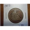 Image 1 : 1853 WITH ARROWS SEATED LIBERTY HALF DOLLAR