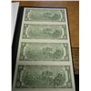 Image 2 : UNCUT SHEET OF 4-2003-A $2 FRN'S CRISP UNC