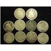 Image 1 : 10 ASSORTED 1870'S SEATED LIBERTY DIMES
