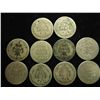 Image 2 : 10 ASSORTED 1870'S SEATED LIBERTY DIMES