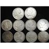 Image 1 : 10 ASSORTED 1950'S CANADA SILVER 25 CENTS