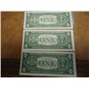 Image 2 : 3-1957 $1 SILVER CERTIFICATES STAR NOTES CRISP