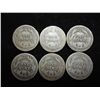 Image 2 : 6 ASSORTED BARBER DIMES