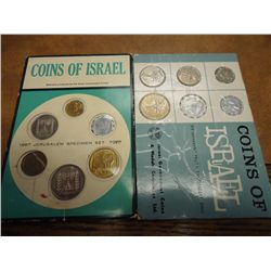 ISRAEL COINS 1967 SPECIMEN SET & 6 DIFFERENT