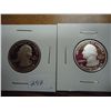 Image 1 : 2010-S HOT SPRINGS & GRAND CANYON SILVER QUARTERS