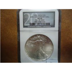 1995 AMERICAN SILVER EAGLE NGC MS68