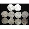 Image 1 : 10 ASSORTED 1940'S CANADA SILVER 25 CENTS