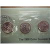 Image 2 : 1980 P/D/S SBA DOLLAR SOUVENIR SET (UNC)