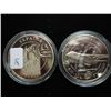 Image 2 : 2-2005 UKRAINE 5 HRYVEN AIRCRAFT COINS PROOF