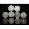 Image 1 : 10 ASSORTED 1870'S SEATED LIBERTY DIMES