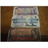 Image 1 : $17 CANADA CURRENCY 1954 $2,86-$5 & 71 $10