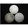 Image 1 : 3 ASSORTED SEATED LIBERTY QUARTERS