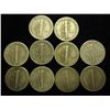 Image 2 : 10 ASSORTED 1940'S MERCURY DIMES