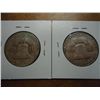 Image 2 : 1953-S & 58 FRANKLIN HALF DOLLARS