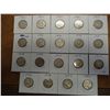 Image 1 : 19 ASSORTED CANADA 25 CENTS SILVER