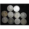 Image 1 : 10 ASSORTED SEATED LIBERTY DIMES