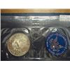 Image 2 : 1974-S IKE SILVER DOLLAR UNC (BLUE PACK)