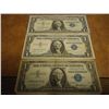 Image 1 : 3-ASSORTED 1957 $1 SILVER CERTIFICATES STAR NOTES