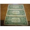 Image 2 : 3-ASSORTED 1957 $1 SILVER CERTIFICATES STAR NOTES