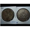 Image 1 : 2-1964 BERMUDA CROWNS SILVER EACH IS .3636 OZ. ASW