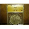 Image 1 : 1889 MORGAN SILVER DOLLAR ANACS MS62