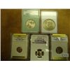 Image 1 : 5-SLABBED COINS SEE DESCRIPTION