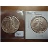 Image 1 : 1941 & 41-D WALKING LIBERTY HALF DOLLARS