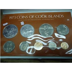 1973 COOK ISLAND UNC SET 1.831 OZ. OF SILVER