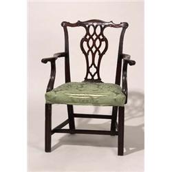 george iii-style mahogany open armchair En...