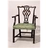 Image 1 : george iii-style mahogany open armchair En...