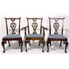 Image 1 : set of six colonial chippendale-style dini...