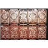 Image 2 : 2012 Copper Ingot, .999 Fine 1 Oz., Lot of 10