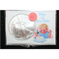 2010 Silver Eagle $1, "Baby's 1st Silver Dollar"