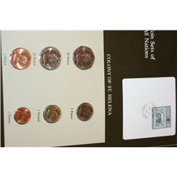 Colony of St. Helena; Coin Sets of All Nations W/Stamp Dated 1984