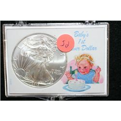 2010 Silve Eagle $1, "Baby's 1st Silver Dollar"