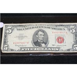 1963 United States Note $5, Red Seal