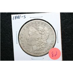 1881-S Silver Morgan $1