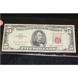 1963 United States Note $5, Red Seal