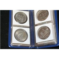 Foreign Pocket Coin Album, Various Dates, Conditions & Denominations, Lot of 14
