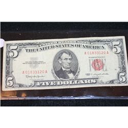 1963 United States Note $5, Red Seal