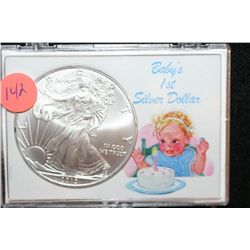 2010 Silver Eagle $1, "Baby's 1st Silver Dollar"