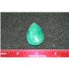 Image 2 : Large Natural Brazilian & African Faceted Emerald, Teardrop Shaped