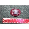 Image 1 : Large Natural African Faceted Ruby, Oval Shaped
