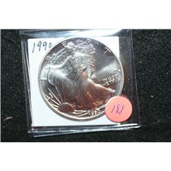 1990 Silver Eagle $1