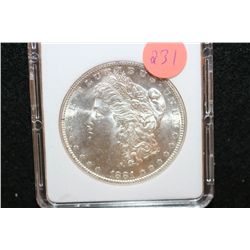 1881-S Silver Morgan $1, MCPCG Graded MS63
