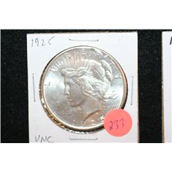 1925 Peace $1, UNC