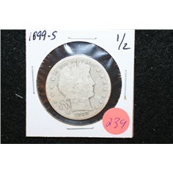 1899-S Barber Half Dollar