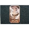 Image 1 : 2012 Copper Ingot, .999 Fine 1 Oz.