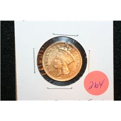1854 Indian Princess  $3 Gold Coin, Repaired & Removed From Jewelry